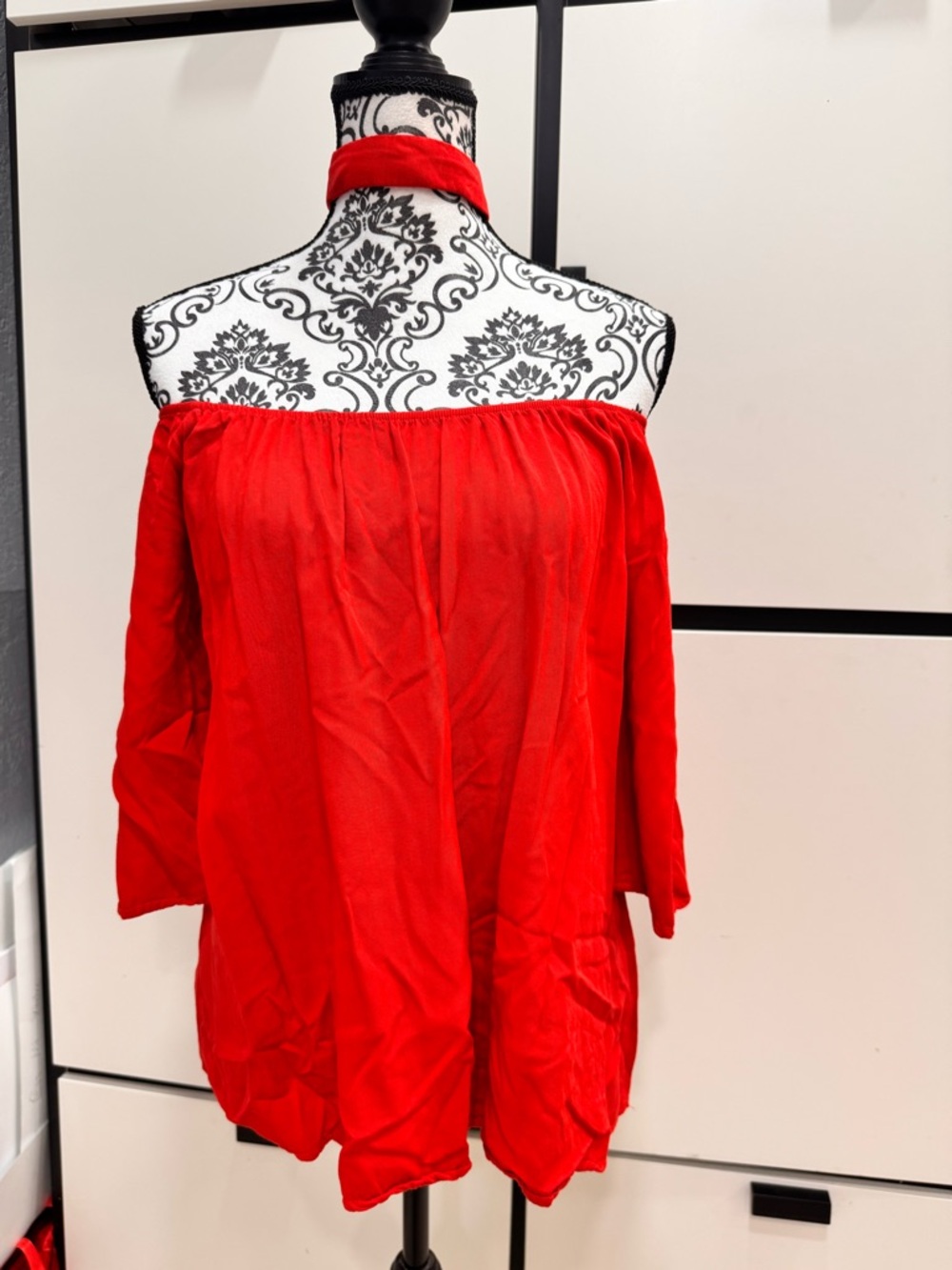 Off-Shoulder Red Women’s Top size M